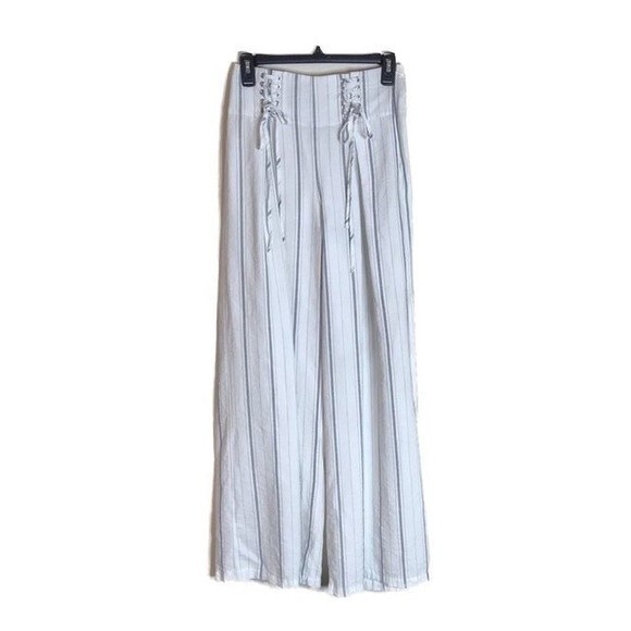 Luxxel Pants - Luxxel ladies lightweight high waisted casual wide leg pants size small